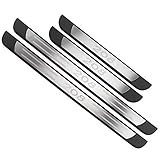  ZXCY Auto Acciaio Inox Soglia Porta Battitacco per Peugeot 208 2012-2020, Door Sill Accessori Unici la Decorazione del Pedale della Antiscivolo e Antiusura, 4 Pezzi