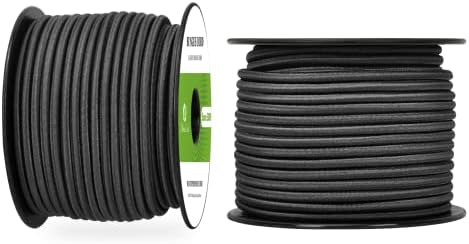 Abma Cord Elastic Shock Cord 100% Stretch Bungee Cord - Ø 4mm, 5mm, 6mm, 8mm, 10mm for Bungee Straps, Cargo Nets, Securing Items, Crafting Projects