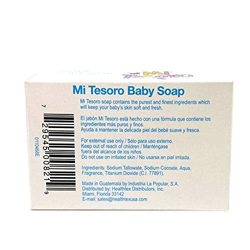 Image of Baby Soap. For Sensitive Skin. Fresh Scented, Soft Feeling. Sulfate Free and Hypoallergenic. 3 Oz. Pack of 2