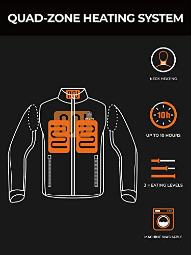 ORORO Men's Heated Golf Vest with Zip-off Sleeves, Heated Golf Jacket with Battery (Charger Not Included)3