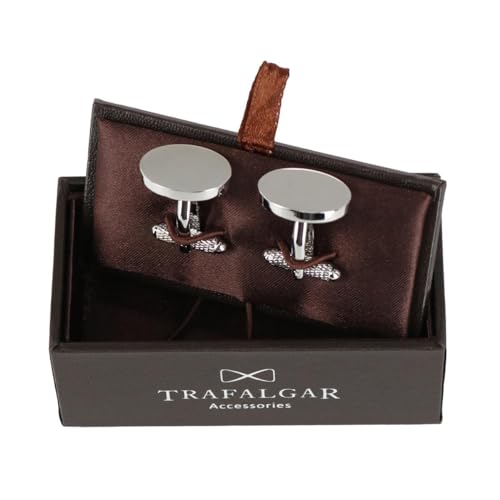Mancuernillas Ovaladas de Latón Grabables para Hombre miniatura 3