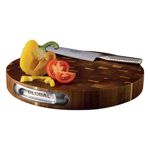 Global acacia End grain Round tagliere 35 x 4.5 cm