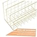 OSALADI Metal Desktop Mail Organizer Slot File Holder for Office Desk Stylish Design for Letters Bills and More for Workspace Organization and Enhanced