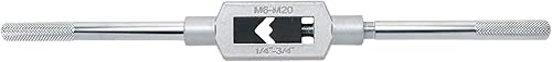 Miniatura 6 de Bitray Llave de grifo ajustable M6-M20 Escariador Acero Ajustable Llave de mano Herramienta de mano 14 pulgadas-34 pulgadas Grifos de mano titular