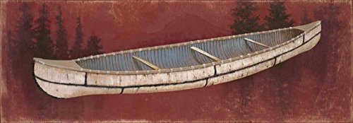 Canoë Birchbark AFFICHE sur TOILE ENCADRÉ pour Salon Nature Arnie Fisk