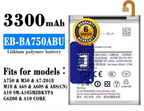 Image of THE BATTERY STORE Original EB-BA750ABU Battery for Samsung Galaxy A7 [2018] / A10 SM-A750 SM-105F5F / SM-A730X / A730X / A750 Battery with 6 Month Warranty** (Q259)