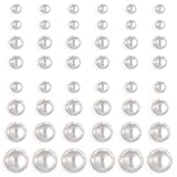 24 Pairs Pearl Stud Earrings, Beige Pearl Earrings for Women, Faux Pearls Earring, 11mm /9mm /7mm /6mm /5mm/ 4mm Stud Earring for Women Wedding, Birthday, Valentine's Day Gifts