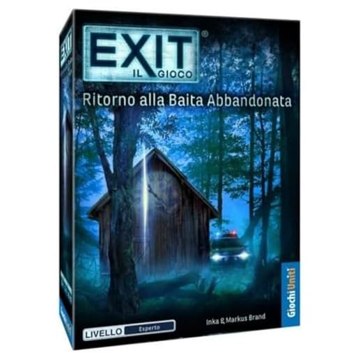 Giochi Uniti - Exit - Ritorno alla Baita Abbandonata, Escape Room, 1-4 Giocatori, 12+ Anni, GU774, Edizione italiana