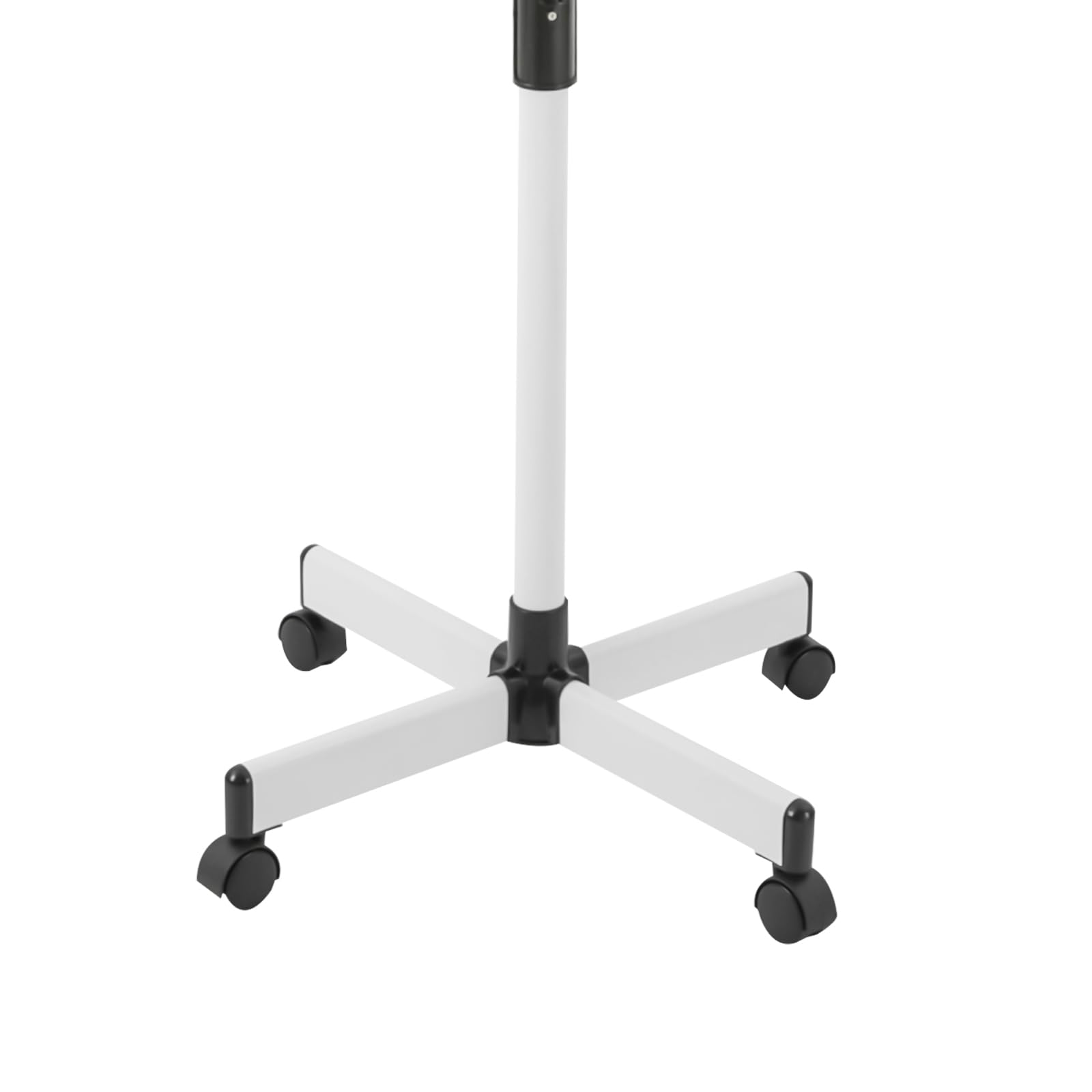 Cuffia da parrucchiere a 5 teste a infrarossi, da salone, 750 W, con supporto, asciugacapelli 40 – 80 °C, 112 – 136 cm, altezza regolabile (bianco)