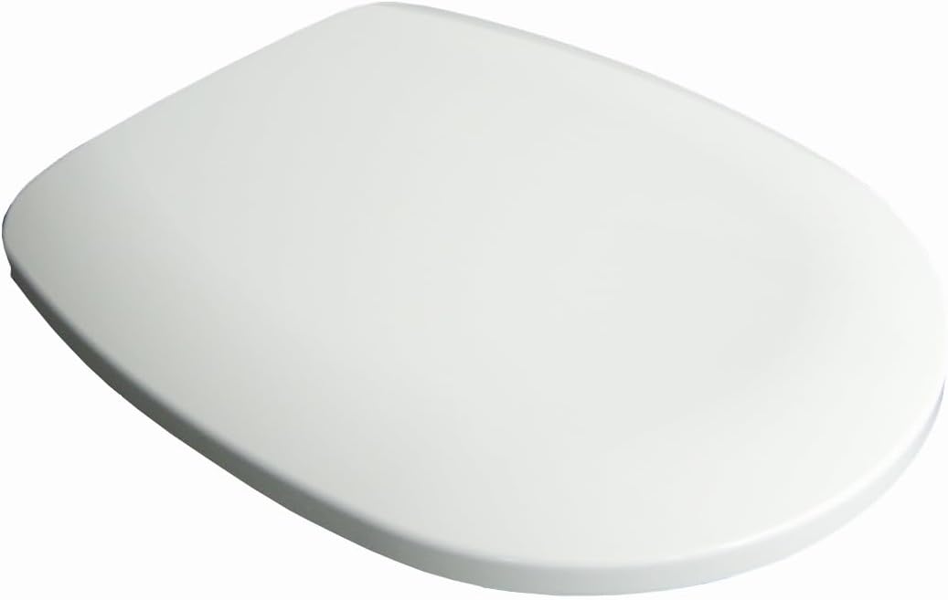 ADOB Toilet Seat with Slow-Close Mechanism, Fits Keramag Renova No. 1 Plus All Standard, Aqua/White, 13902