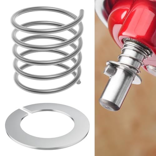 304 Stainless Steel Spring and Washer for Kitchenaid Mixers 3.5 Quarts to 7 Quarts（Excluding mini models）Protect and extend the life of the mixer