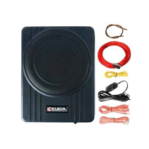 10 Inch 600W Car Under-Seat Sub Woofer Active Powered Amplifier Bass Enclosed
