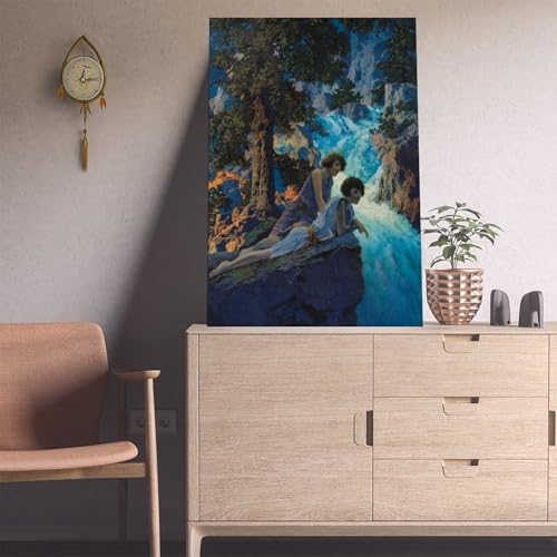 Toile cascade Maxfield Parrish pour habiller un mur vide de bureau - 4