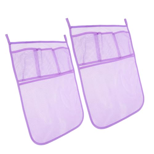 TOYANDONA 2pcs Mesh Fabric Shower Toy Organizer Bath Toy Sto