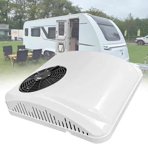 Rooftop Air Conditioner for RV/Truck/Boat - DC Cooling & Heating Unit for Automotive, Camper, Travel Trailer, Parking Air Conditioning System