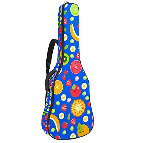 Sac à dos souple pour guitare basse et électrique housse rembourrage épais motif banane d'été