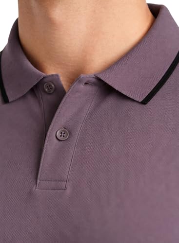 Image of ADRO Mens Polo Tshirt | Airtex Cotton Matty Fabric | Regular Fit | Breathable, Durable & Premium Casual Solid Black Polo T-Shirt for Men