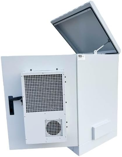 16U Outdoor Server Rack Cabinet – 19″ 600mm Enclosure with Integrated A/C – IP66 Weatherproof Network Cabinet – STURDX
