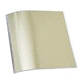  joyMerit Goldfolie Dekoration Schlagmetall Blattmetall Blattgold Vergoldung Dekoration - Champagner Silber