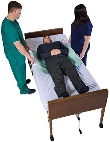 Miniatura 3 de Patient Aid Almohadilla de cama de 34 x 36 pulgadas con asas (paquete de 3)  Protector de cama para colchón de incontinencia  Correas para