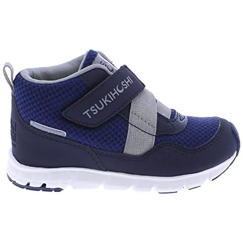 TSUKIHOSHI 7510 Tokyo Waterproof Strap-Closure Machine-Washable Child Sneaker Shoe with Wide Toe Box and Slip-Resistant, Non-Marking Outsole, Navy/Gray - 8 Toddler (1-4 Years) Cover