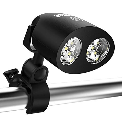 Grill Light, Black BBQ Lights, 10 LED BBQ Gas Lamp, Clip-on Lamp for Barbecue, Camping, Party, 360° Rotation, 3 Brightness Levels