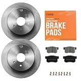 MAX Advanced Brakes - Rear Brake Kit For 2005-2016 Honda CR-V, 2010-2018 Acura RDX| Carbon Ceramic Brake and Rotor Kit| OE Replacement Brake Rotors