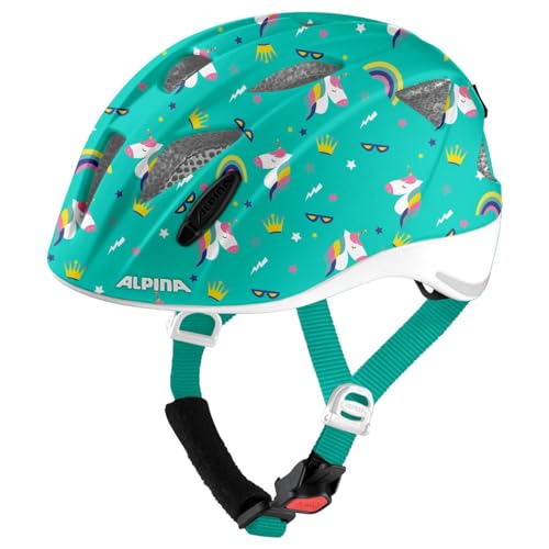 ALPINA XIMO FLASH Children's Cycling Helmet, Unicorn Gloss, 47-51 cm