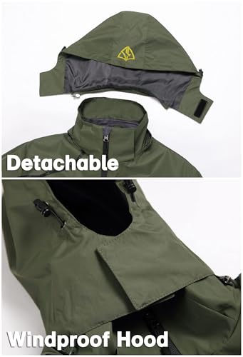 GIISAM Mens Windproof Jacket Waterproof Lightweight Mountain Sport Jacket for Men Hooded Windbreaker Raincoat - Image 5