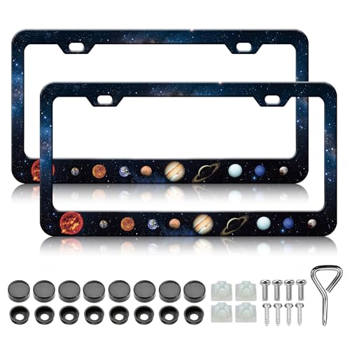 Personalized Planet License Plate Cover
