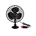 DILEXIXI Mini Ventilatore per Auto da 4 Pollici con Ventosa Ventilatore Elettrico per Auto da 12 V Forniture per Auto Estive