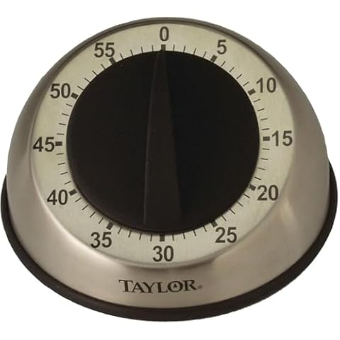 Taylor Mechanical Stainless Steel Timer for Kitchen Cover