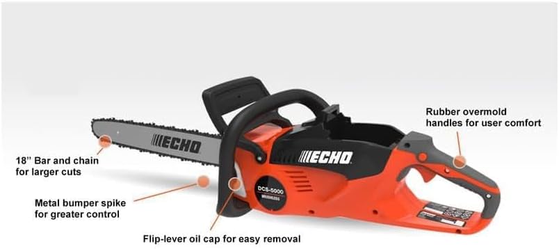 ECHO DCS5000-18C2 56V REAR HANDLE CHAIN SAW W/ BATTERY AND CHARGER