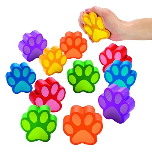 Paw Shaped Squishy Toys (Set of 12) Great for Dog Party Favors and Birthday Supplies Paw Shaped Squishy Toys (Set of 12) Great for Dog Party Favors and Birthday Supplies