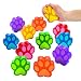 Fun Express Paw Print Shaped Stress Toy - Toys - Balls - Relaxables - 12 Pieces