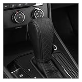 YQVDQRTXS Auto Schaltknauf Abdeckung, für Kia NIRO II (SG2) 2022 2023 2024 2025 Anti-Rutsch Leder Schalthebel Abdeckung Schutz überzieher Bezug Dekoration Zubehör