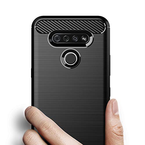 Osophter For Lg K51 Case,Lg Reflect Case,Lg Q51 Case Shock-Absorption Flexible Tpu Rubber Protective Cell Phone Cover For Lg K51(Black) #TOP2