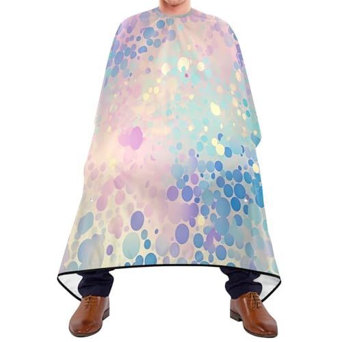 Capa profesional impermeable para cortar cabello Circle Abstract con cierre ajustable de broche para peluquería y estilismo miniatura 1