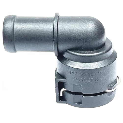 1K0122291H, NW16, 90°, Coolant Hose Connector Adapter,Radiator Pipe Line Fitting for Volkswagen,Tiguan,Atlas,Jetta,Taos,Golf, for Audi,A3,S3,TT,Engine Heater Hose Assembly Junction Flange, 1T0122157Q