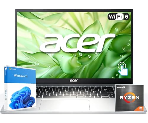 Acer Aspire 3 2026 Touchscreen Laptop | AMD Ryzen 5 7520U CPU(beat Intel i7-1165G7) | 15.6' FHD Display | 16GB DDR5 RAM | 512GB SSD | Wi-Fi 6 | Windows 11 | Business, Study & Productivity