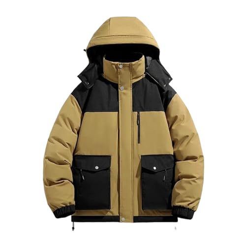 Doudoune d'hiver homme ample et épaisse en noir pour affronter le grand froid - 2
