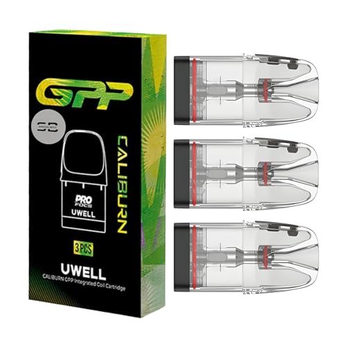 Uwell CALIBURN GPP Pods Side Refill [0.4] - 3 Pack - Available in 0.4 0 6 0.9 1.2 - Compatible with Caliburn G3 and G4 Series Kits - No Nicotine