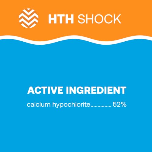 Image of HTH 52025 Swimming Pool Care Shock, Cal Hypo Formula, 13.3oz (Pack of 12)