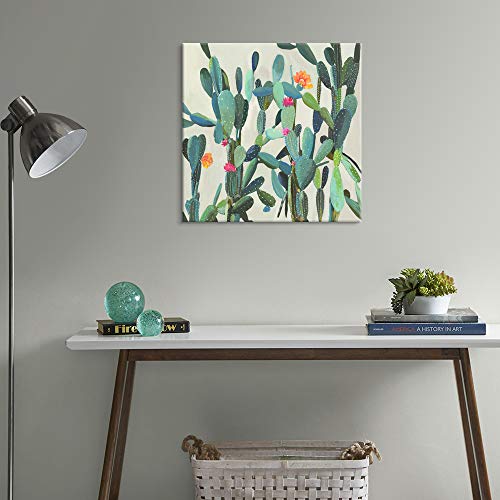 Japo Art - Cactus Wall Art Succulent Boho Wall Decor Plant Pictures Wall Art Southwest Decor Arizona Desert Catctus Decor Pictures Desert Poster Wall Hanging Decor For Kitchen Bathroom Decor 24 X 24 Inch #TOP4