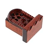 Design élégant : fabriquée avec une finition en bois riche, cette radio miniature ajoute une charme vintage à n'importe maison de poupée ou décoration intérieure, jouets miniatures, mini radio de maison de poupée