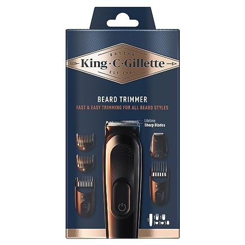 King C. Gillette REGOLABARBA UOMO, Senza Fili