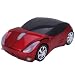 HDE 2.4GHz Sports Car Shape Wireless Ergonomic Optical Mouse with Adjustable DPI (California Red)