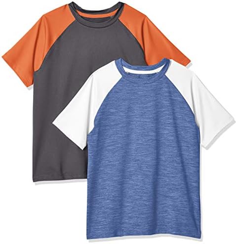 Amazon Essentials Boys’ Active Performance Short-Sleeve T-Shirts