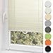Produktbild Plisseerollo ohne Bohren Klemmfix 105x120cm(BxH) Beige Jalousie Sonnenschutz Easyfix Faltrollo Lichtdurchlässig Rollo für Fenster & Tür