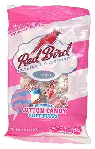 Red Bird Cotton Candy Flavored Candy, Mints Individually Wrapped, Unique Candy, 4 oz Bag - image 2